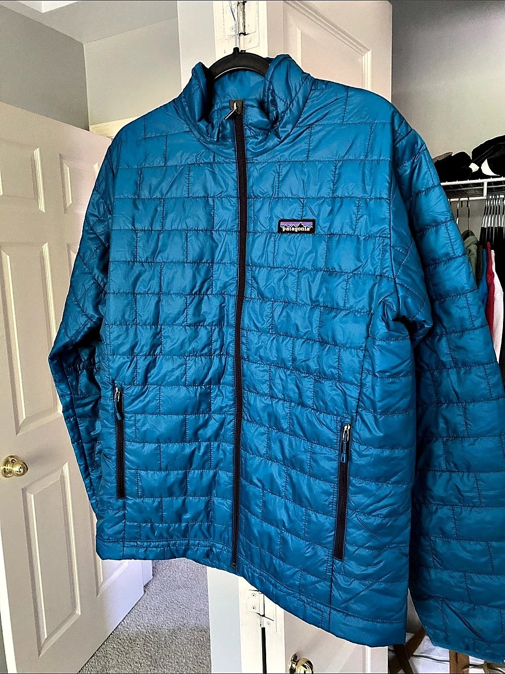 Patagonia Nano Puff Jacket Men's Quilted Puffer Blue Medium